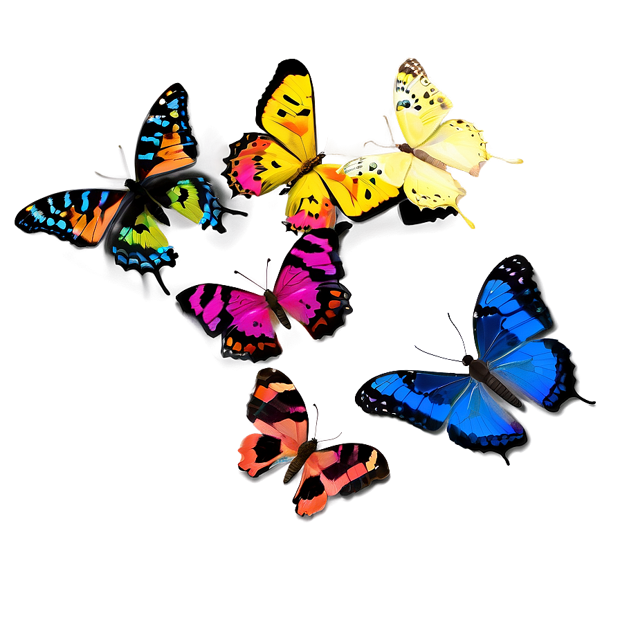 Exotic Butterfly Display Png Hvd16 PNG image