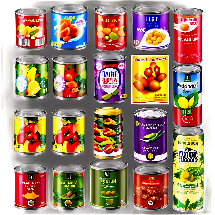 Exotic Canned Foods Png Sdh68 PNG image