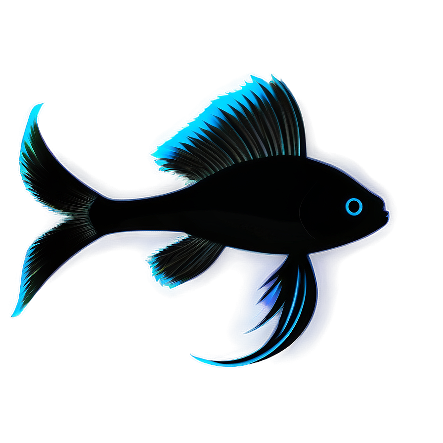 Exotic Fish Silhouette Png Toc PNG image