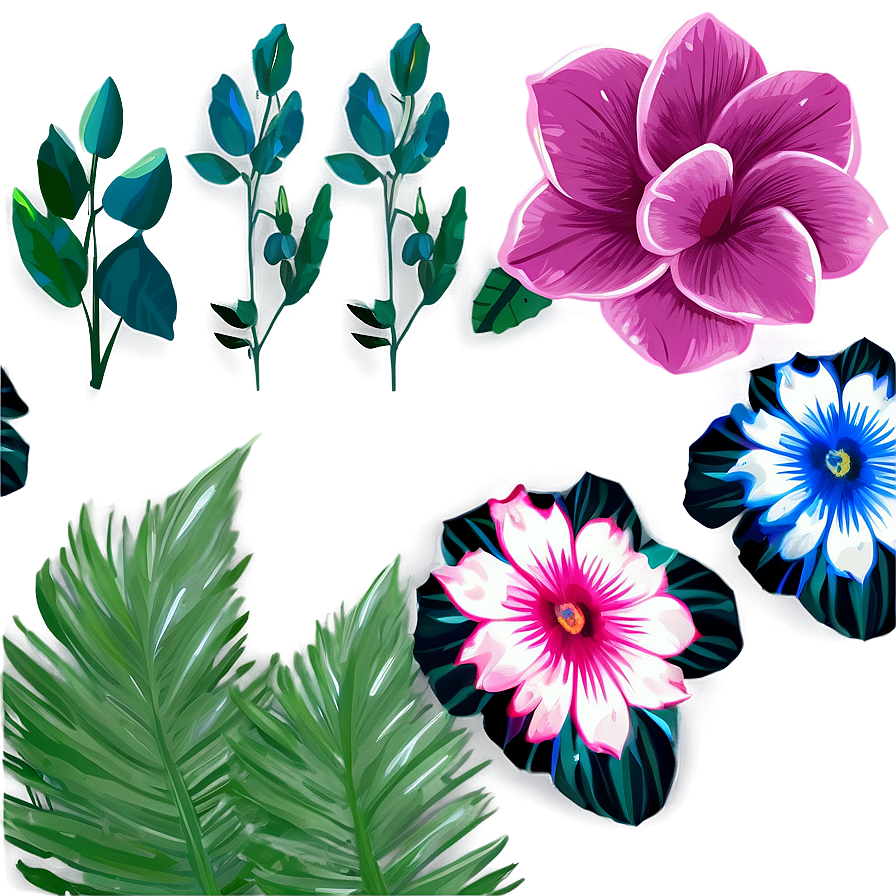 Exotic Flores Collection Png 10 PNG image