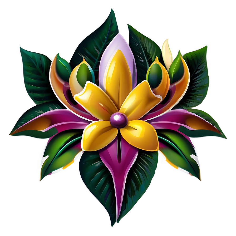 Exotic Flower Decal Png Lub93 PNG image