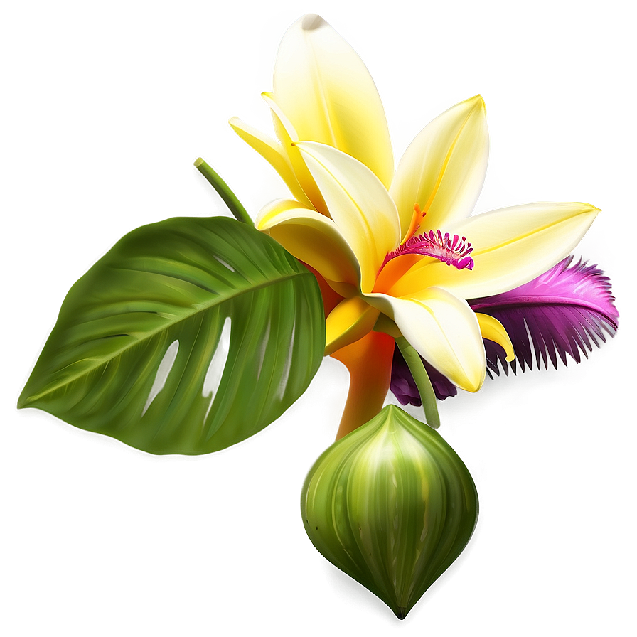 Exotic Flowers Collection Png 04292024 PNG image