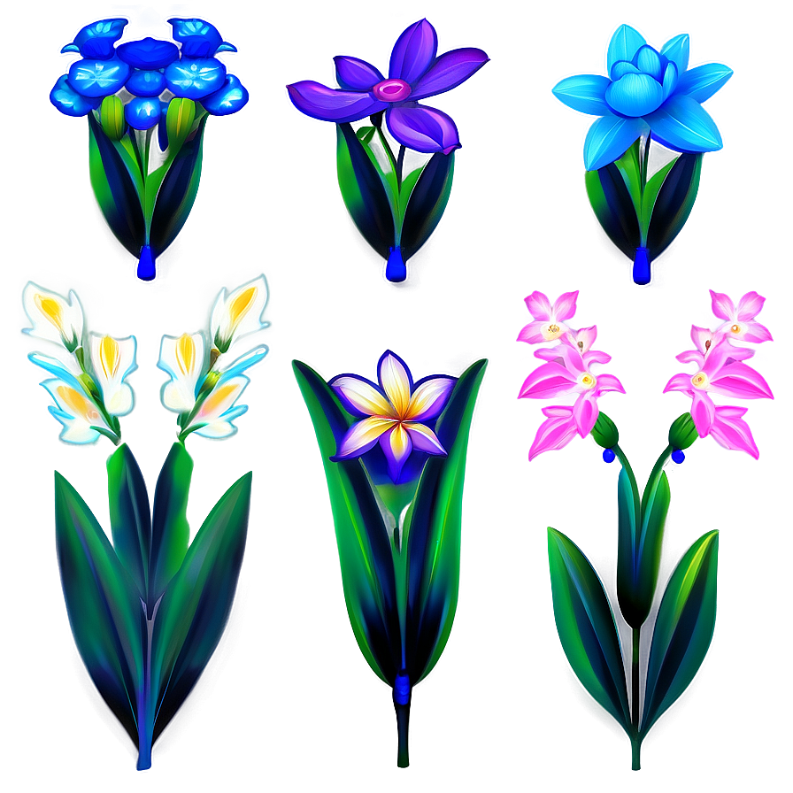 Exotic Flowers Collection Png 04292024 PNG image