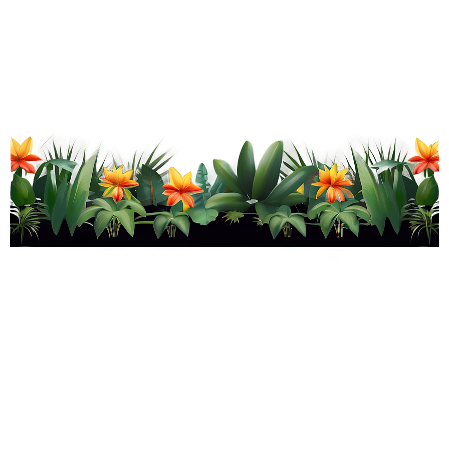 Exotic Garden Border Png Bhc74 PNG image