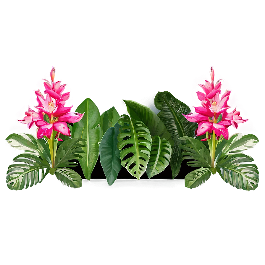 Exotic Garden Border Png Cjd PNG image