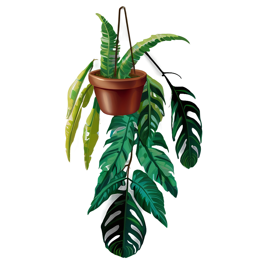 Exotic Hanging Plant Png 05252024 PNG image