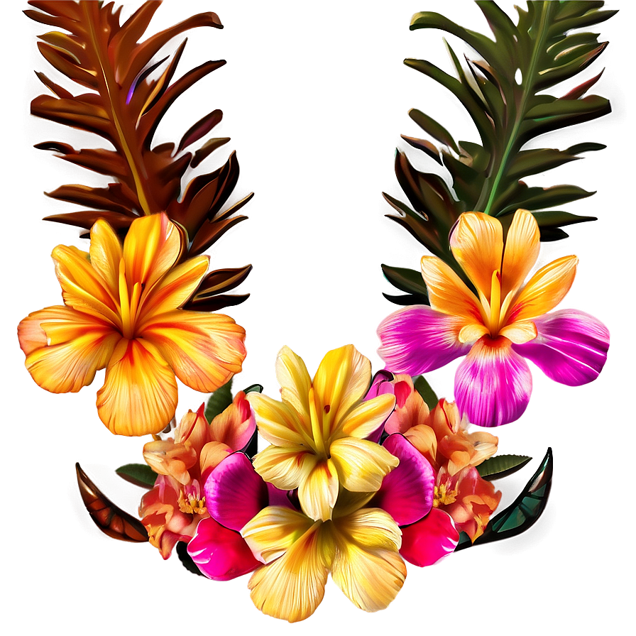 Exotic Indie Flower Composition Png 06252024 PNG image