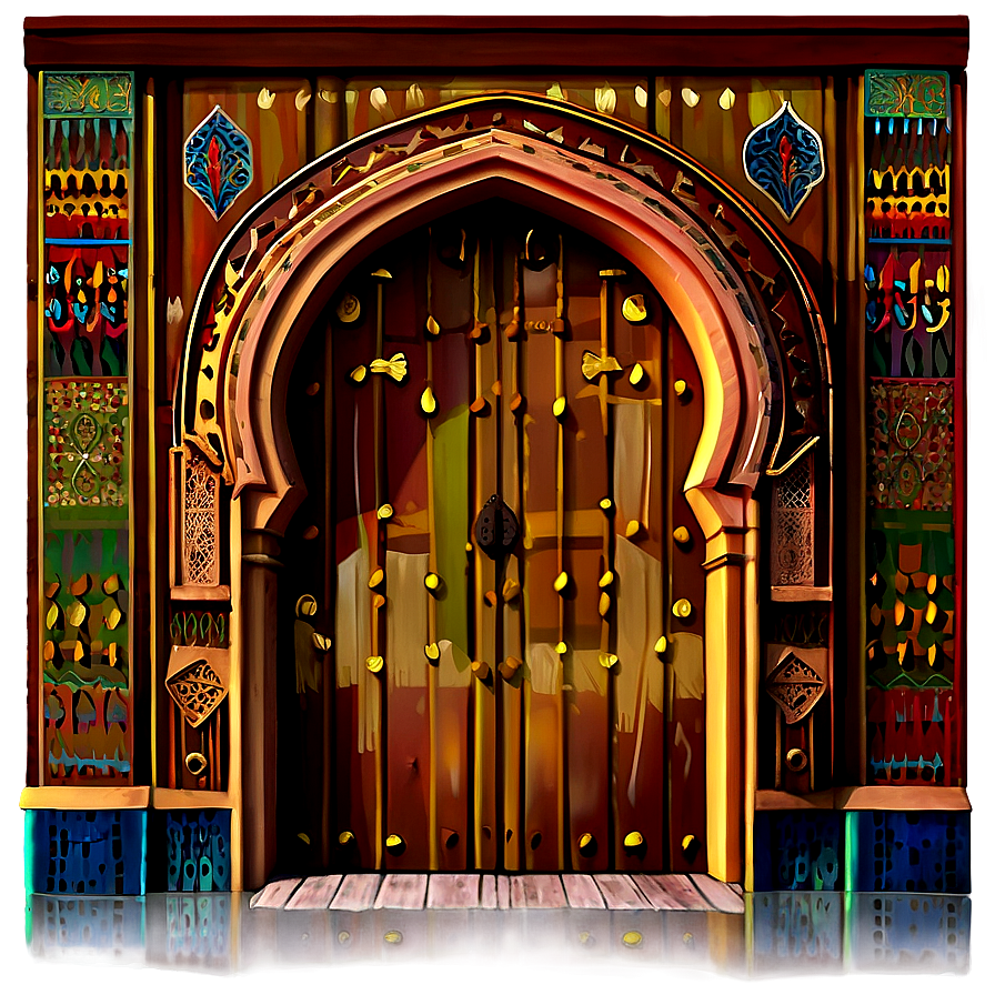 Exotic Moroccan Door Png Rbk25 PNG image