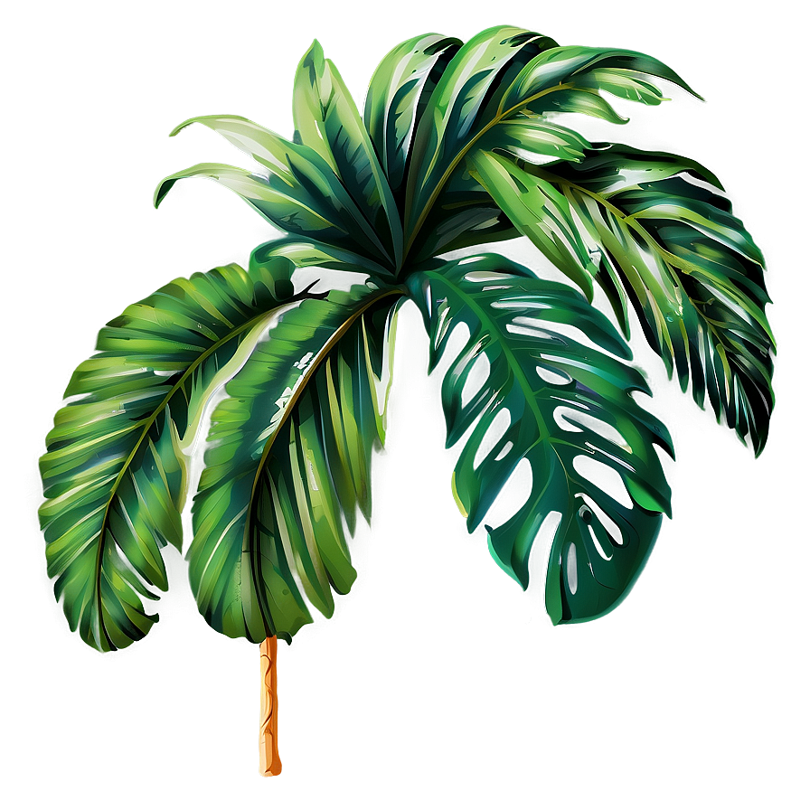 Exotic Palm Leaves Png 22 PNG image