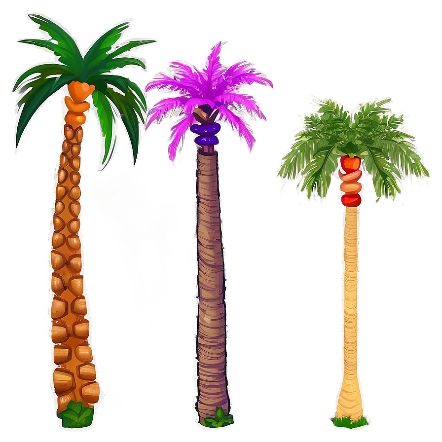 Exotic Palm Trees Png Okv PNG image