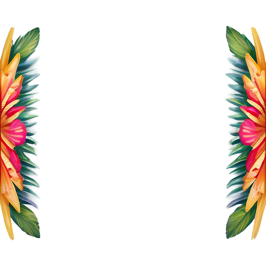 Exotic Paradise Border Png Jmp18 PNG image