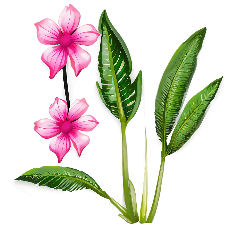 Exotic Pink Flower Illustration Png Krb34 PNG image