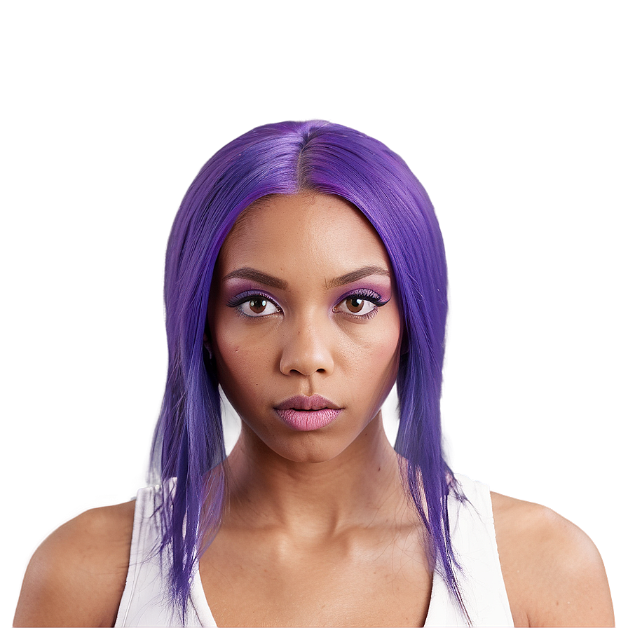 Exotic Purple Hair Alien Being Png 24 PNG image