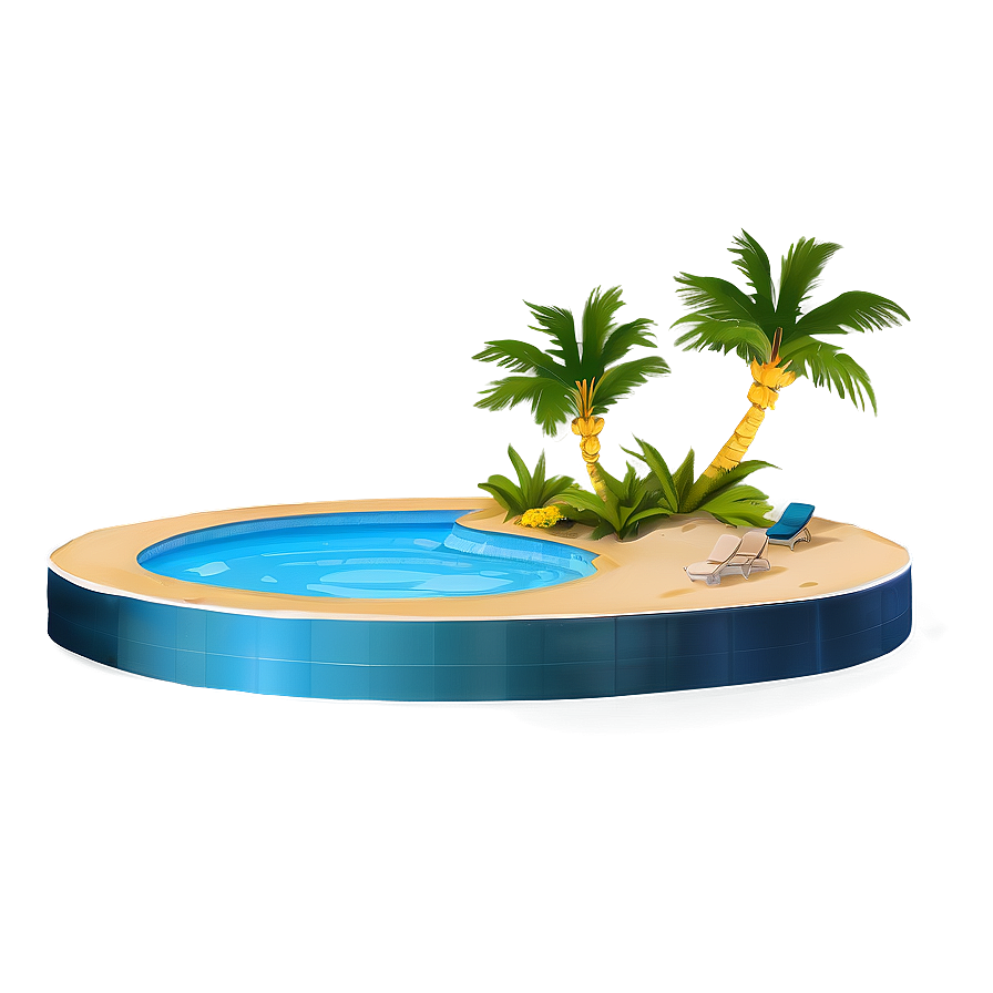 Exotic Resort Pool Water Png 45 PNG image