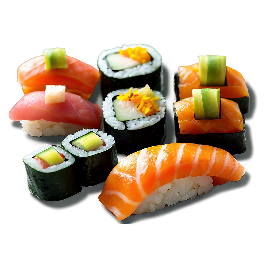 Exotic Sushi Bites Png 05212024 PNG image