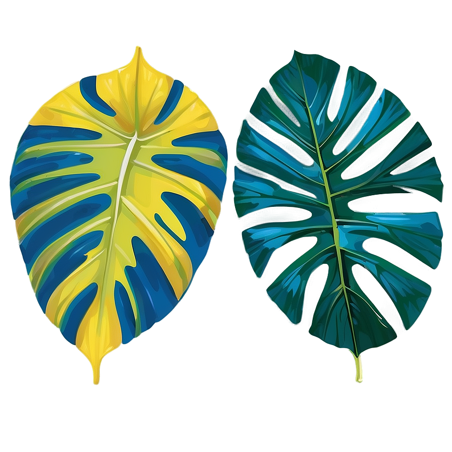 Exotic Tropical Leaf Design Png 18 PNG image