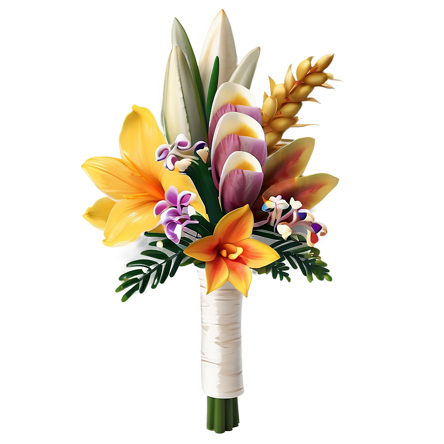 Exotic Wedding Bouquets Png Evv97 PNG image