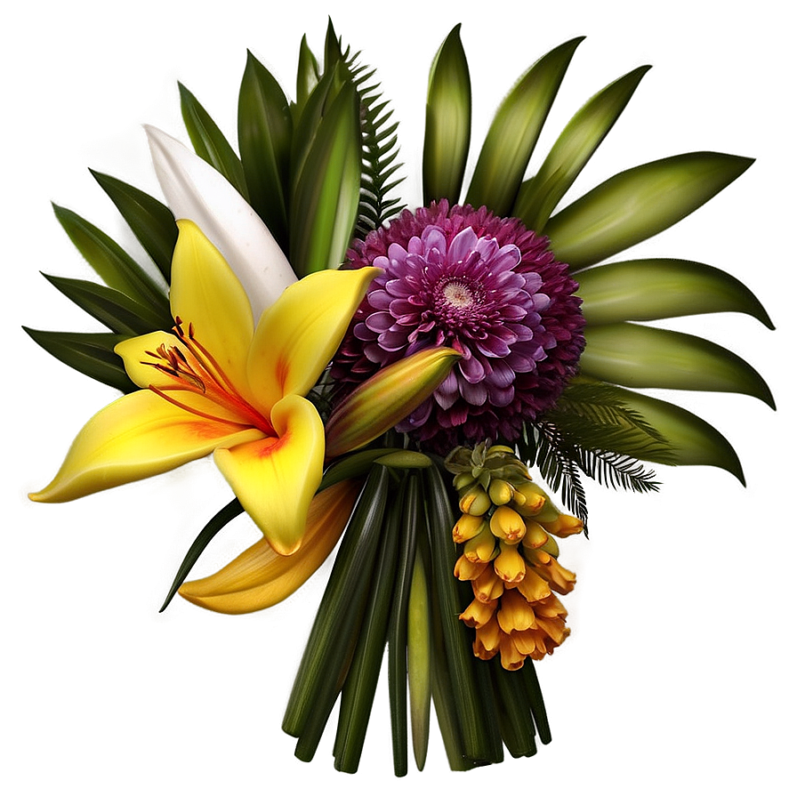 Exotic Wedding Bouquets Png Tif7 PNG image