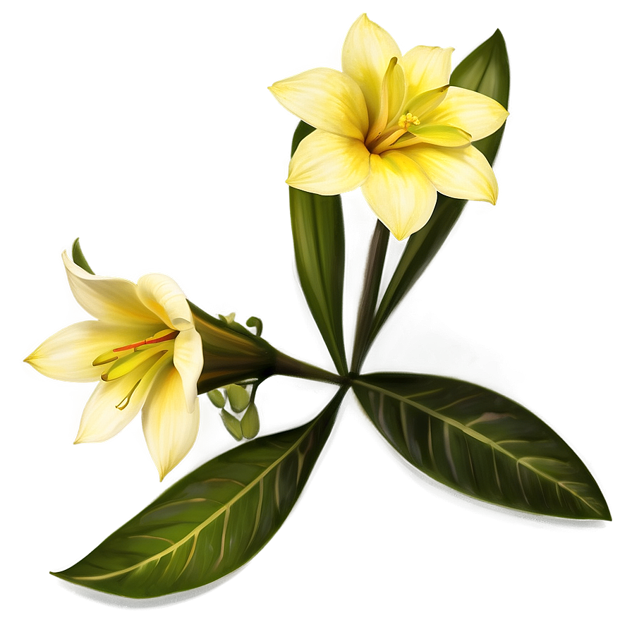 Exotic Yellow Flowers Png Mek67 PNG image