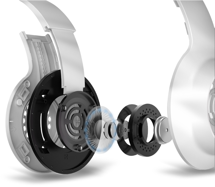 Exploded View Headphones PNG image