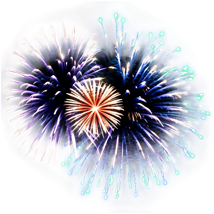 Exploding Fireworks Display Png Wyh PNG image