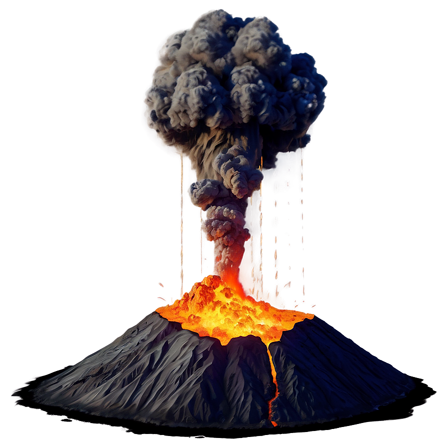 Exploding Volcano Png Anf PNG image