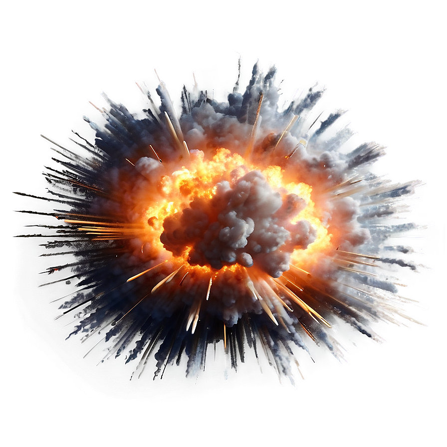 Explosion Transparent Png For Editing 05262024 PNG image