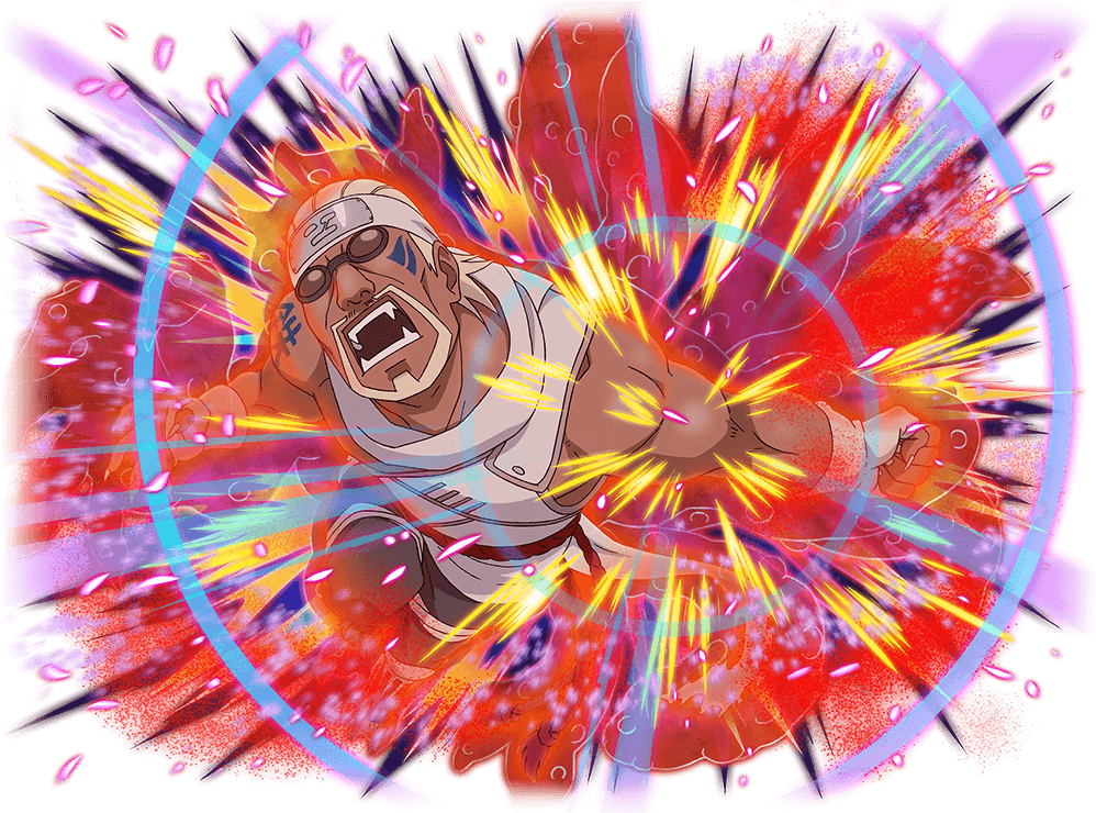 Explosive Anime Action PNG image