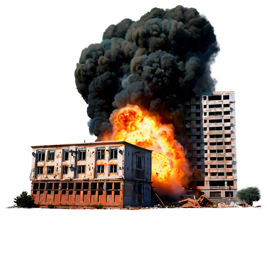 Explosive Damage Building Png Jxl PNG image