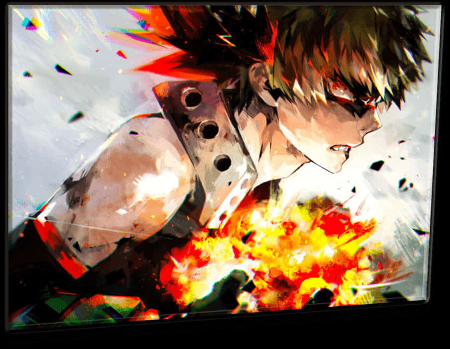 Explosive Hero Bakugouin Action PNG image