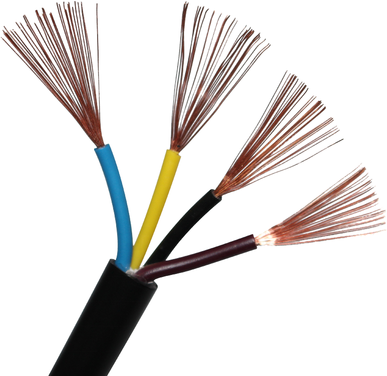 Exposed Copper Electrical Wires PNG image