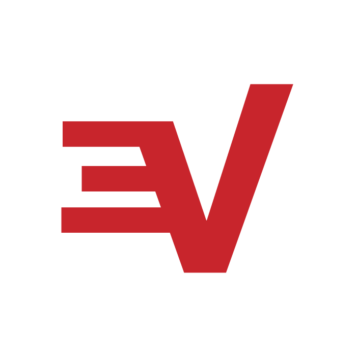 Express V P N Logo Redand White PNG image