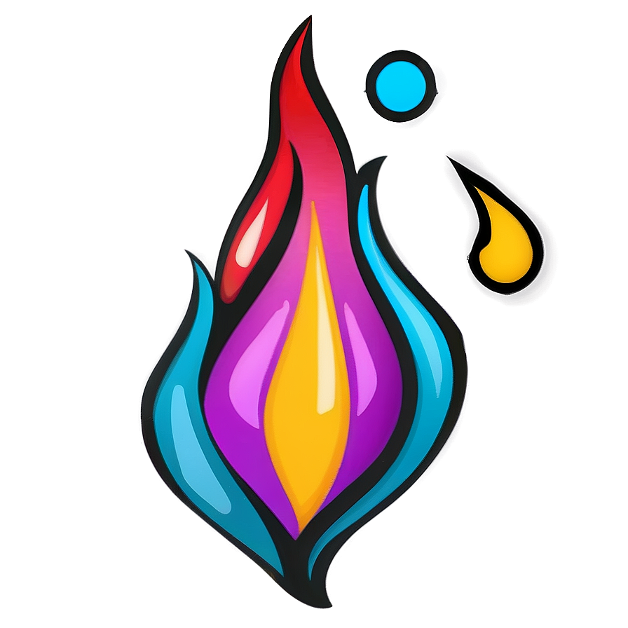 Expressive Flame Cartoon Png Cqe89 PNG image