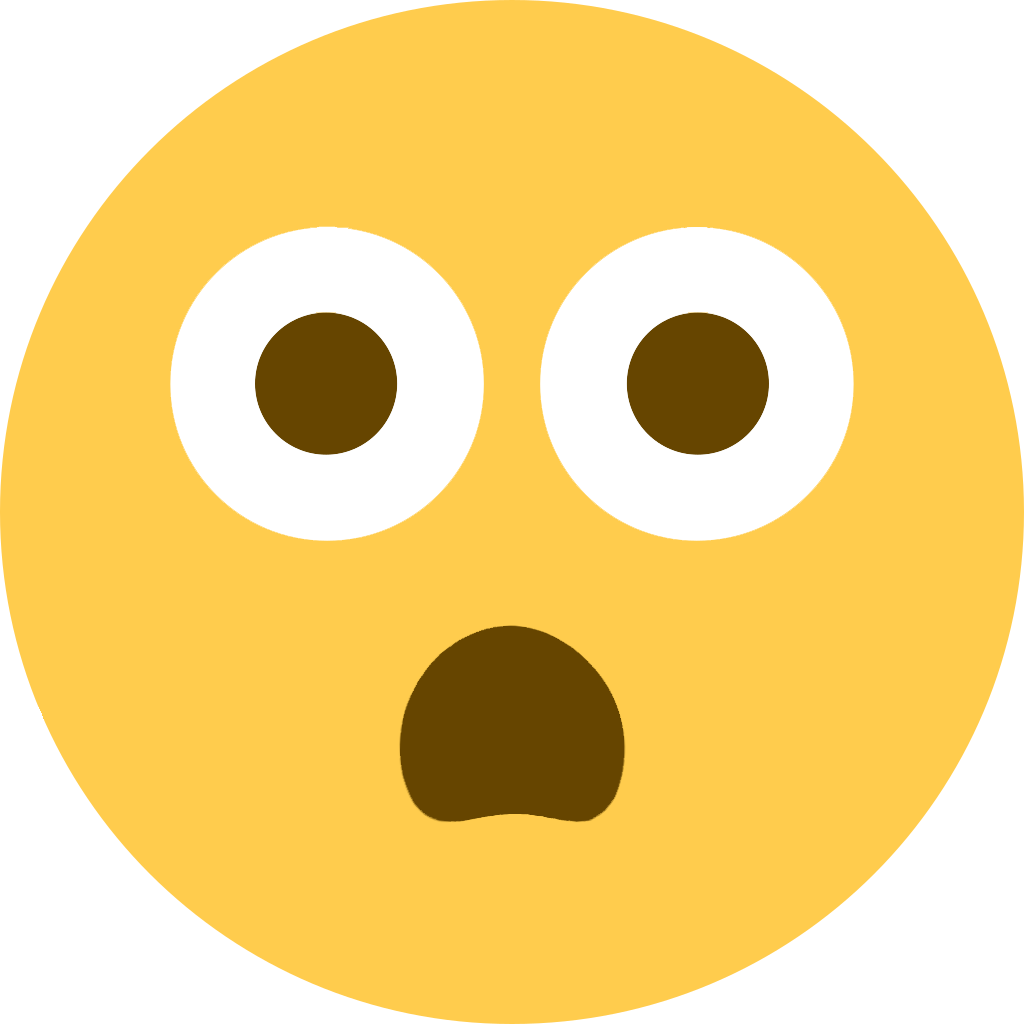 Expressive Sad Emoji Face PNG image