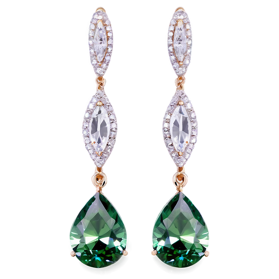 Exquisite Diamond Earrings Png Rfy PNG image