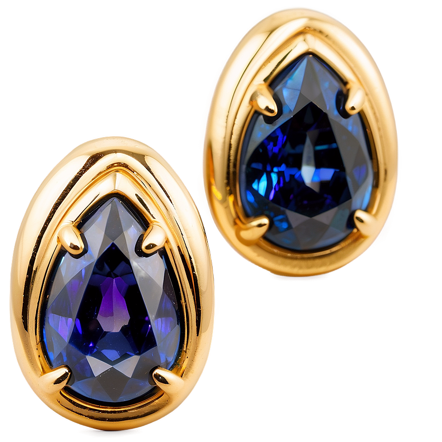 Exquisite Gold Gemstone Earrings Png 57 PNG image