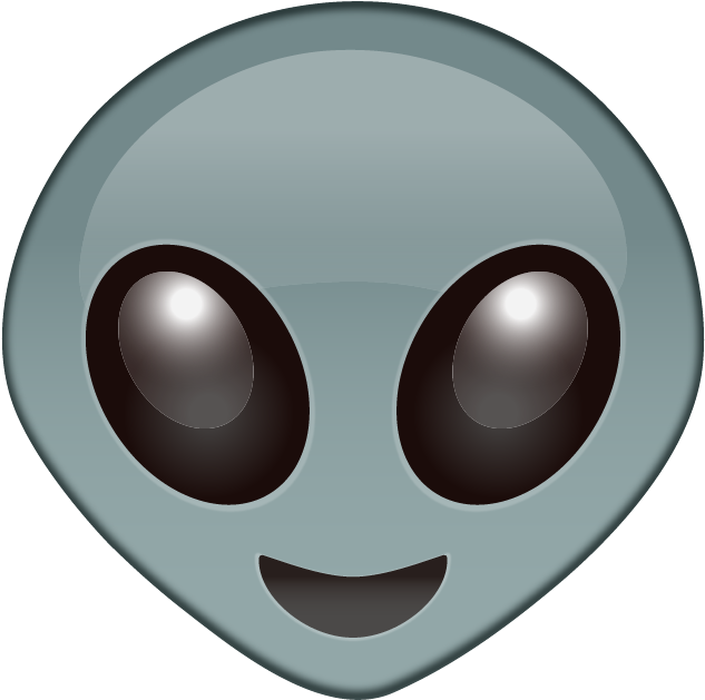 Extraterrestrial Facebook Emoji PNG image