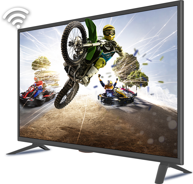 Extreme Sports Smart T V Display PNG image