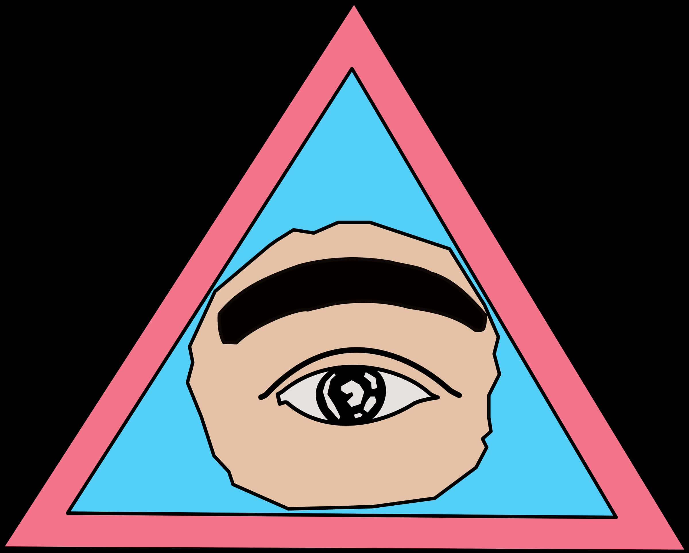 Eye Triangle Illustration PNG image