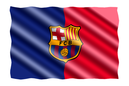 F C Barcelona Creston Flag PNG image