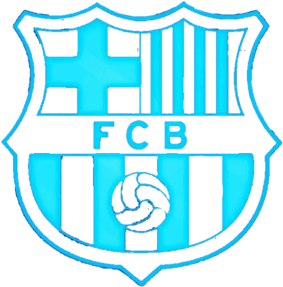 F C Barcelona Logo Neon Style PNG image