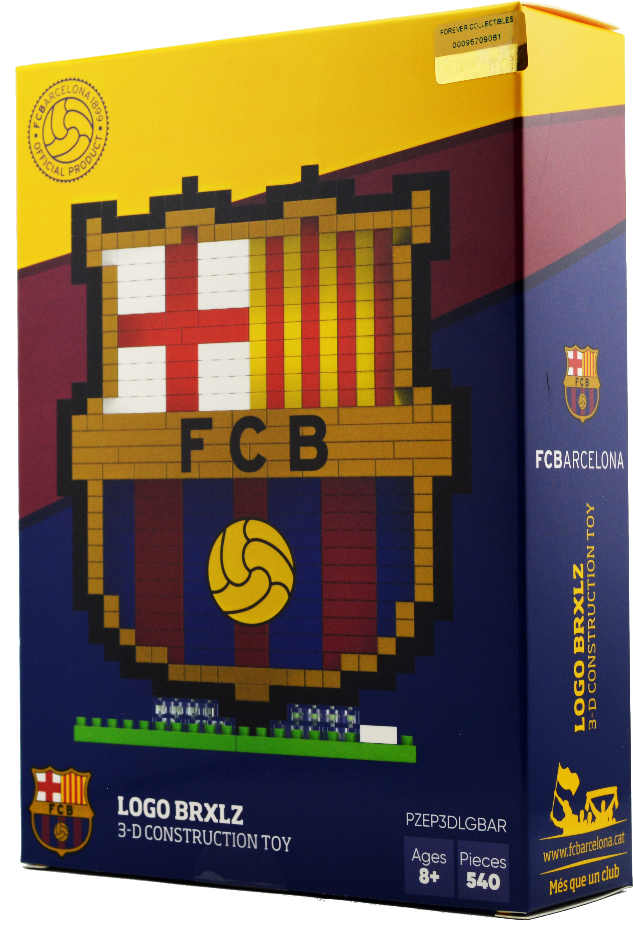 F C Barcelona3 D Construction Toy Box PNG image