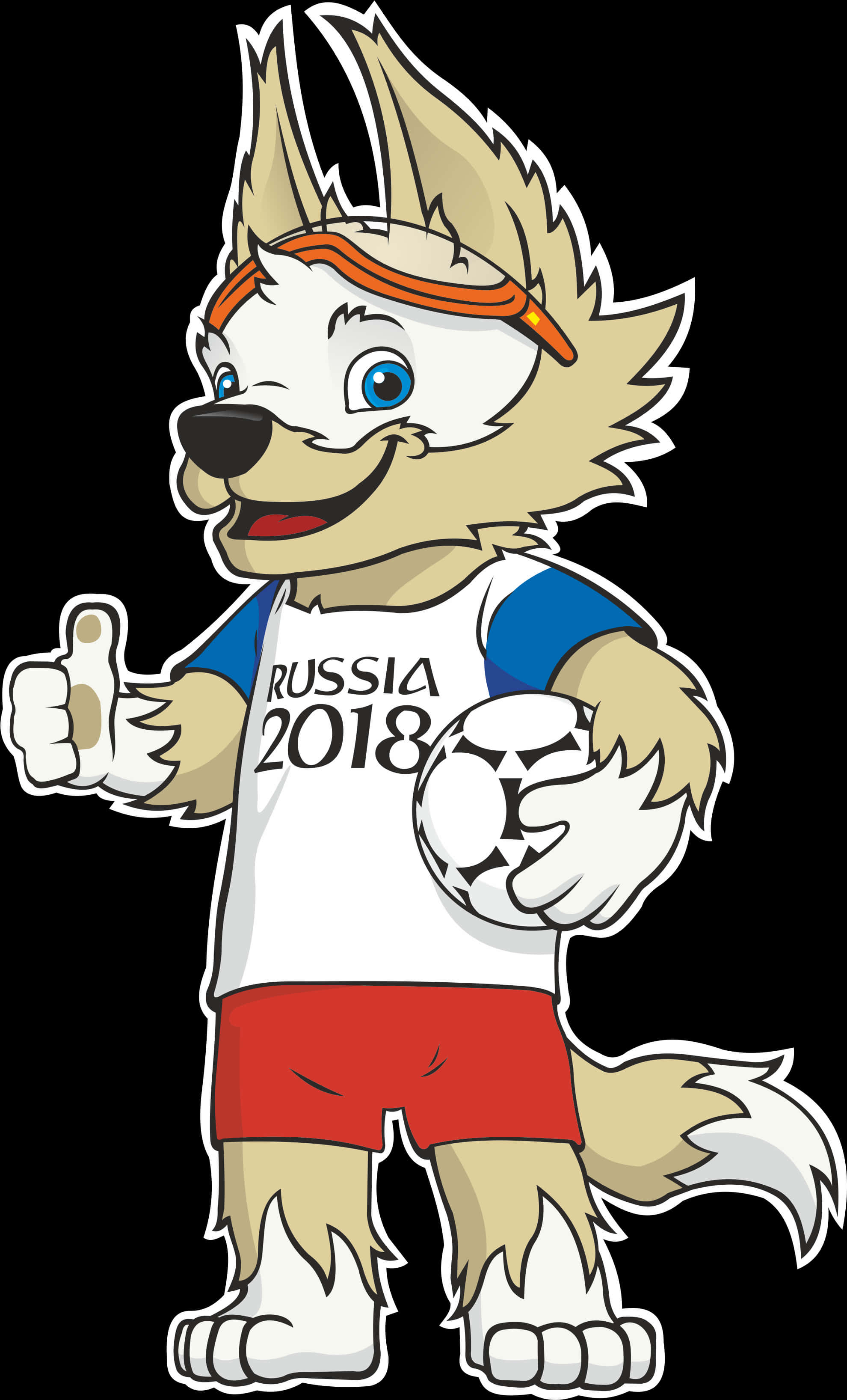 F I F A World Cup2018 Mascot Zabivaka PNG image