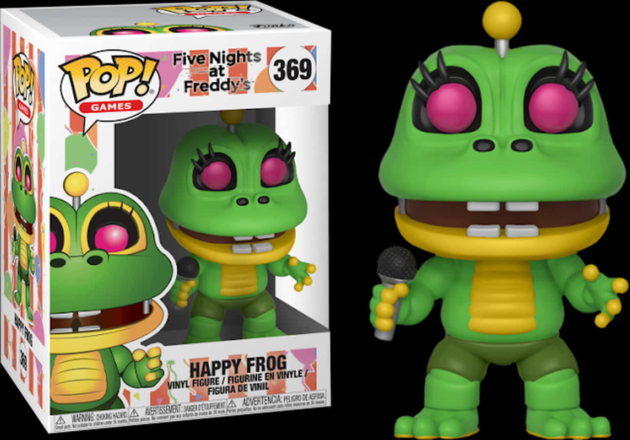 F N A F Happy Frog Funko Pop PNG image