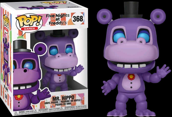 F N A F Mr Hippo Funko Pop PNG image