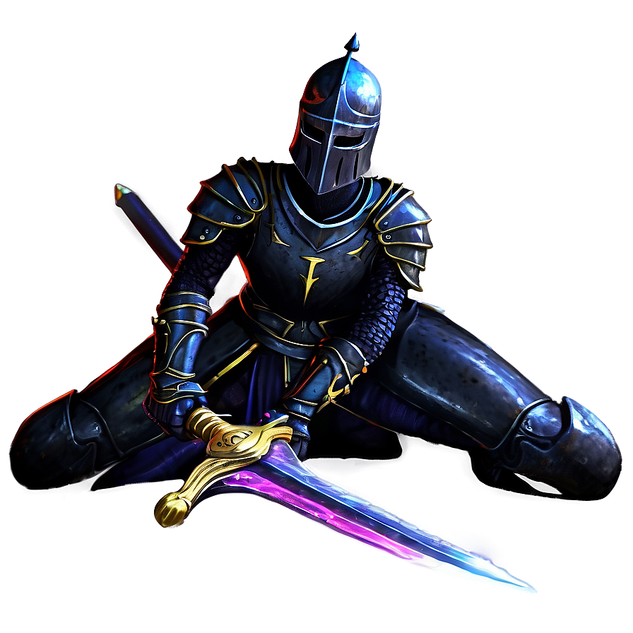 Fabled Black Knight Png 06272024 PNG image