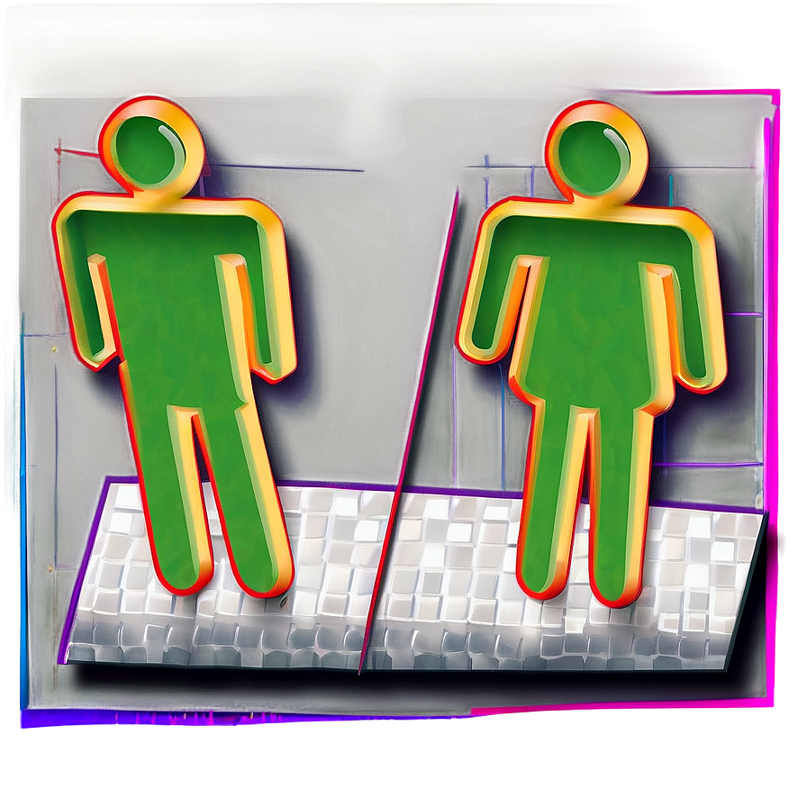 Fabric Restroom Sign Png 8 PNG image