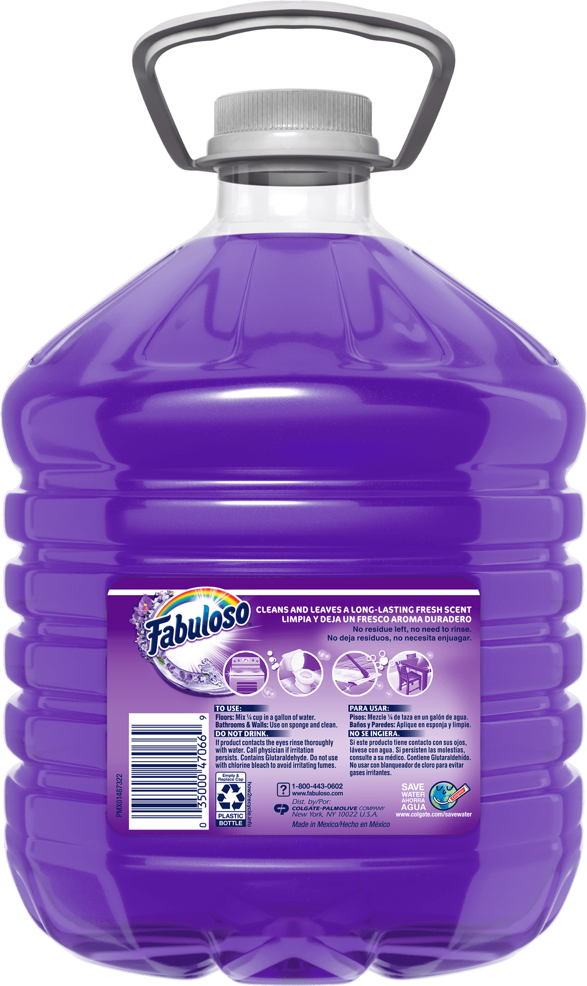 Fabuloso Cleaner Purple Bottle PNG image