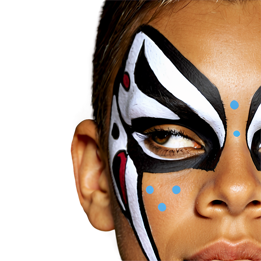 Face Paint Design Png 05242024 PNG image