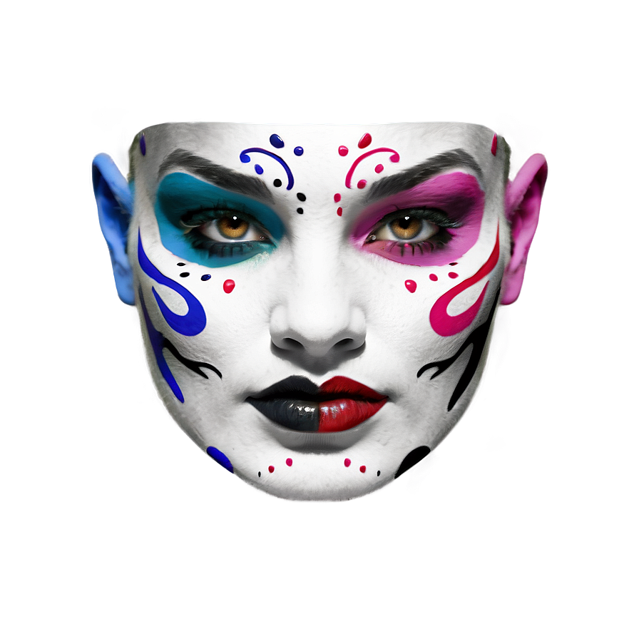 Face Paint Design Png Nlb44 PNG image